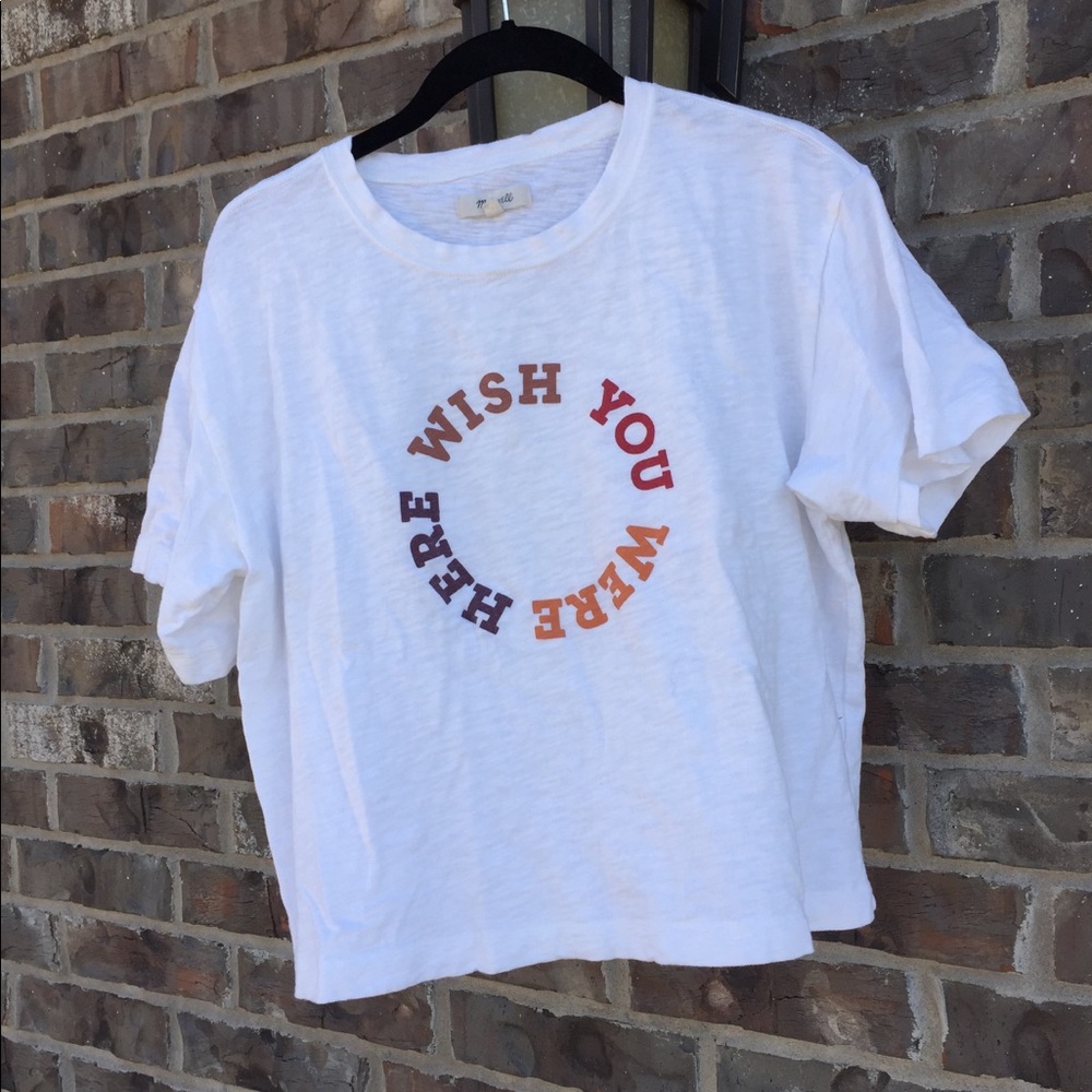 Madewell graphic cropped tee